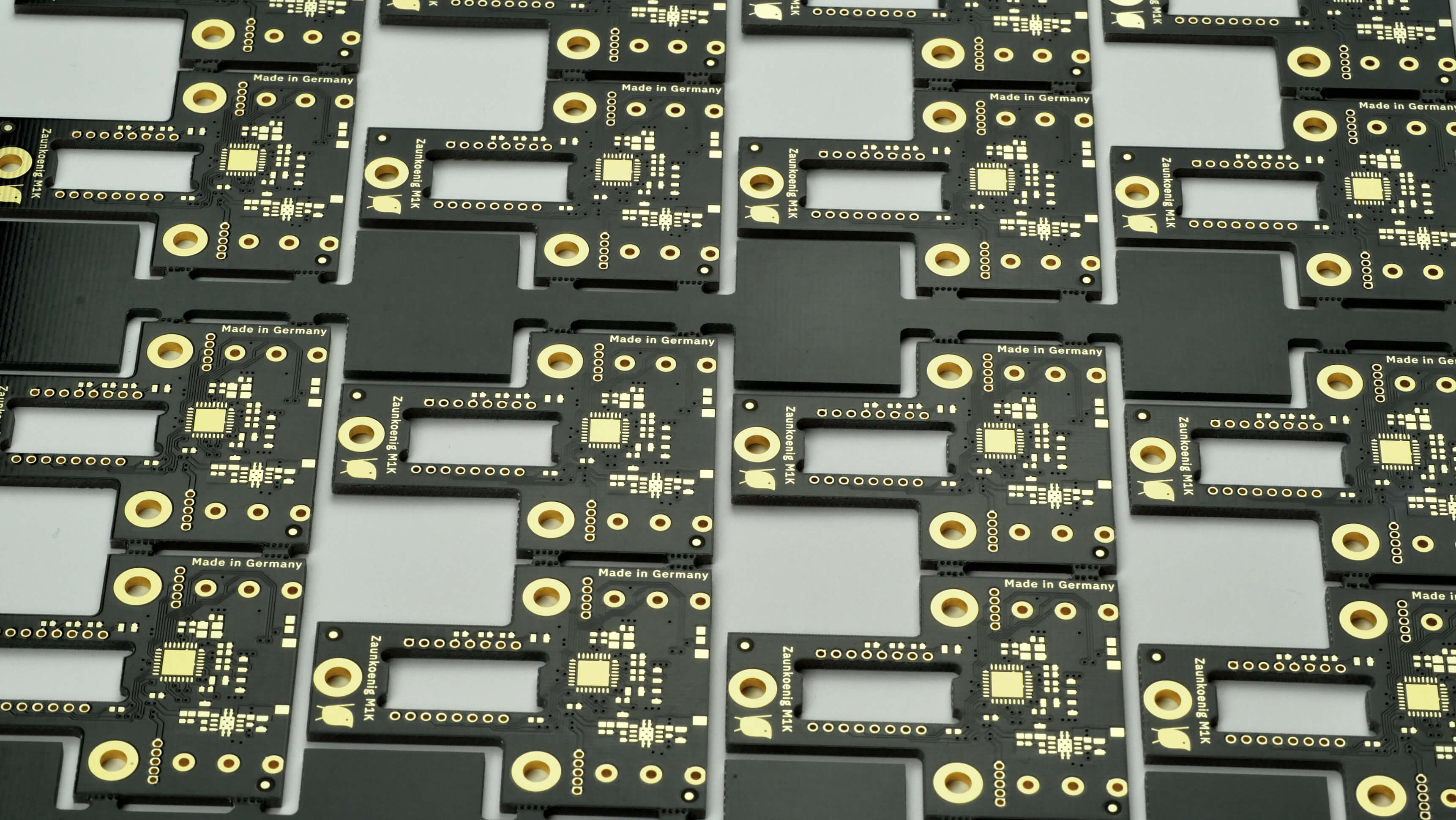 This picture shows a Zaunkoenig M1K PCB panel.